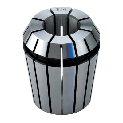 Precision ER collet, conical body with front V-groove