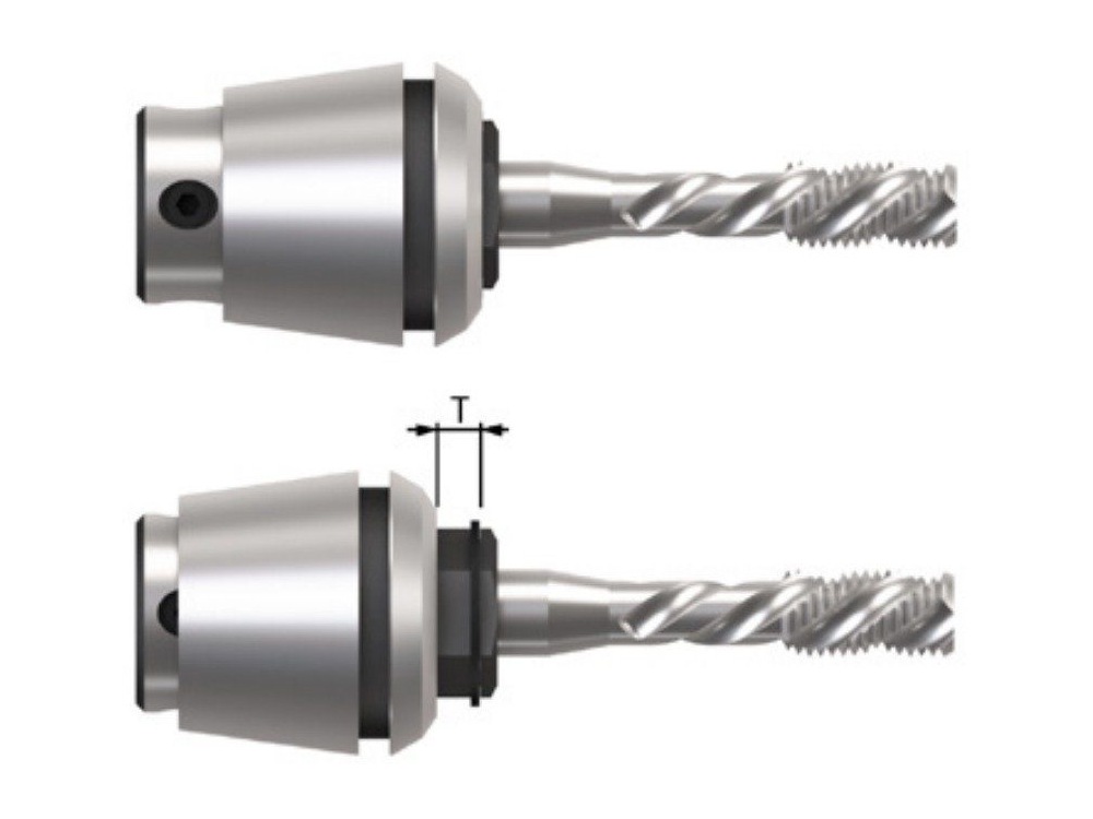 Floating tap holders with compensation travel